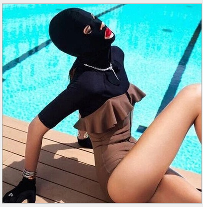 Wholesale swimming hoods, waterproof masks, sun protection masks, swimming caps, snorkeling and diving face kinis