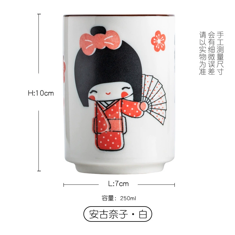 Процесс изготовления чая в японском стиле чашка из Jingdezhen керамика прямая чашка для воды чайная чашка суши чашка суши чашка японский магазин