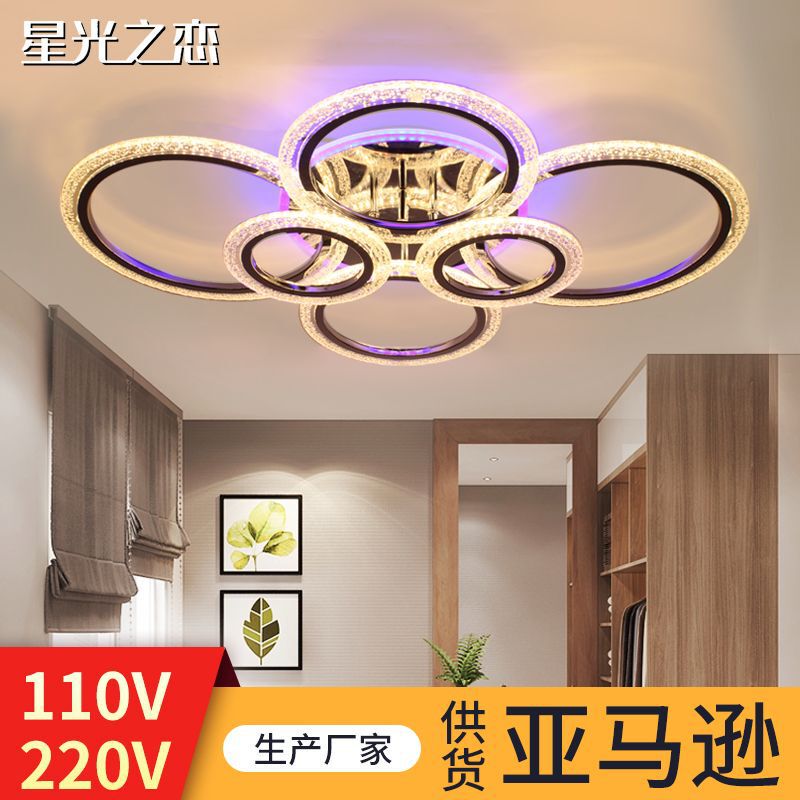 Transparent bubble acrylic ceiling lamp modern simple round bedroom restaurant study Hotel led ceiling lamp