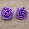 7cm simulation PE rose foam flower head fake flower wedding furnishing LED decorative flower cross -border foam rose