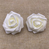 7cm simulation PE rose foam flower head fake flower wedding furnishing LED decorative flower cross -border foam rose