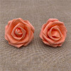 7cm simulation PE rose foam flower head fake flower wedding furnishing LED decorative flower cross -border foam rose