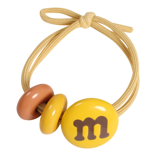 Korean version m bean hair band with ponytail rubber band ins headband hair rope simple hair band headband female cute hair accessories wholesale