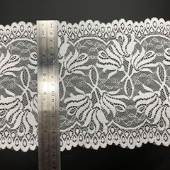 New Elastic Leaf Double Wave Toothless Lace Edge Bridal Accessory Bra and Underwear Clothing Lace Sourcing Material