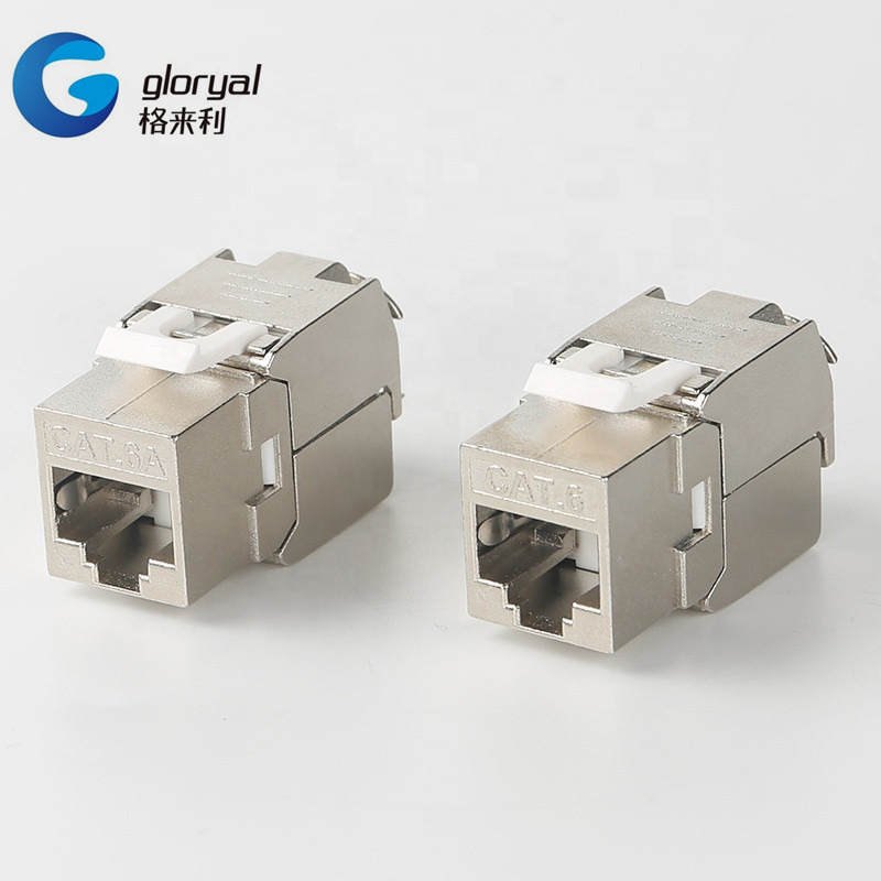 六类超六类免打屏蔽模块锌合金免打屏蔽模块 CAT6/CAT6A