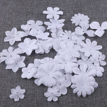 厂家布艺花手工diy蕾丝花瓣服装辅料花片百搭饰品纱花片服装配饰