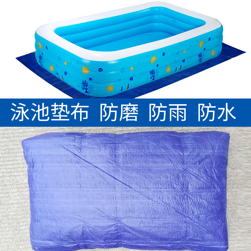 Piscina estera de tela anti-desgaste lona impermeable a prueba de sol engrosada a prueba de lluvia sombrilla tela PE plástico Patio de carga al aire libre cubierta de tela