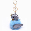 Cute swan, puffer ball, keychain, transport, pendant, wholesale