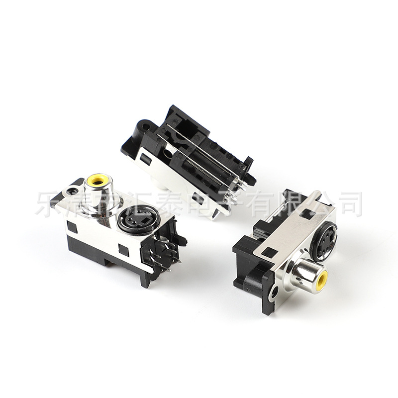 厂家直销汽车功放接汽车功放端子音箱接线端子AV同心插座 DASW-02