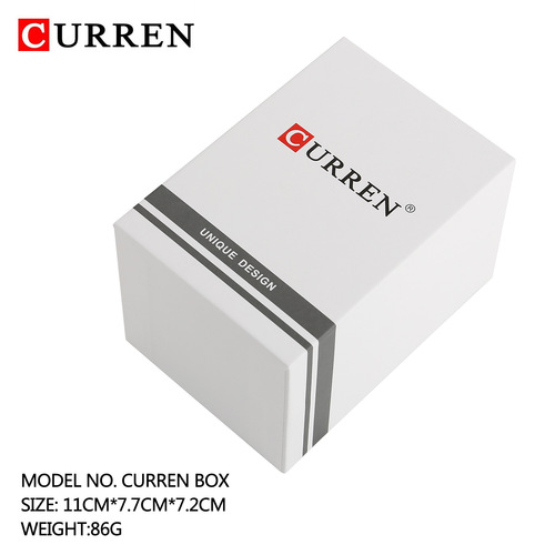 CURREN new watch box white square box white flat box gift watch box