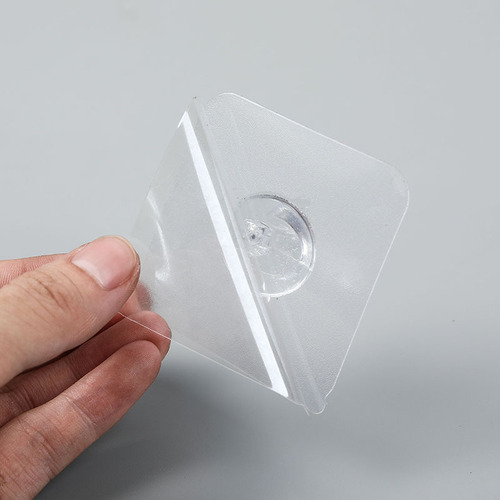 Transparent horn hook, strong, traceless adhesive hook, nail-free, punch-free, bathroom and kitchen clothes hanging hook, adhesive hook