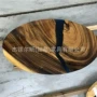 河流北欧实木跨境圆桌