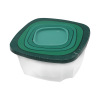 Colorful square round kitchen, plastic storage box