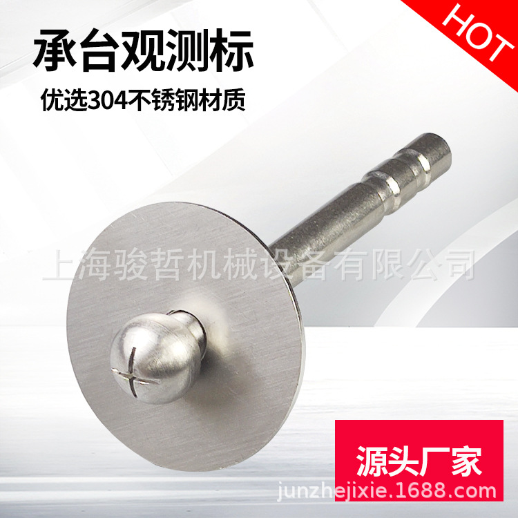代标牌不锈钢圆球观测标  承台沉降观测标  免费打字 源头厂家