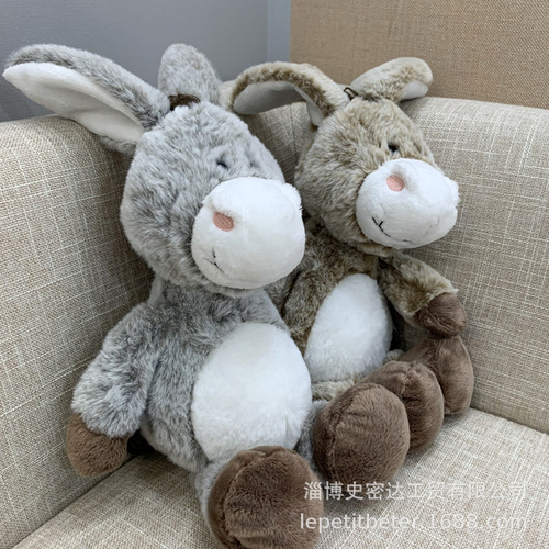 Plush toy doll donkey cartoon animal mascot cute little donkey consignment plush doll animal