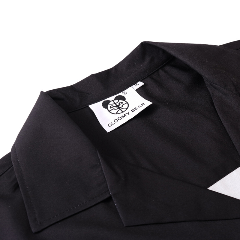 Hombres y mujeres pareja de fábrica de llama directa impresión digital marca de moda calle casual suelta camisa de manga corta entrega de una pieza