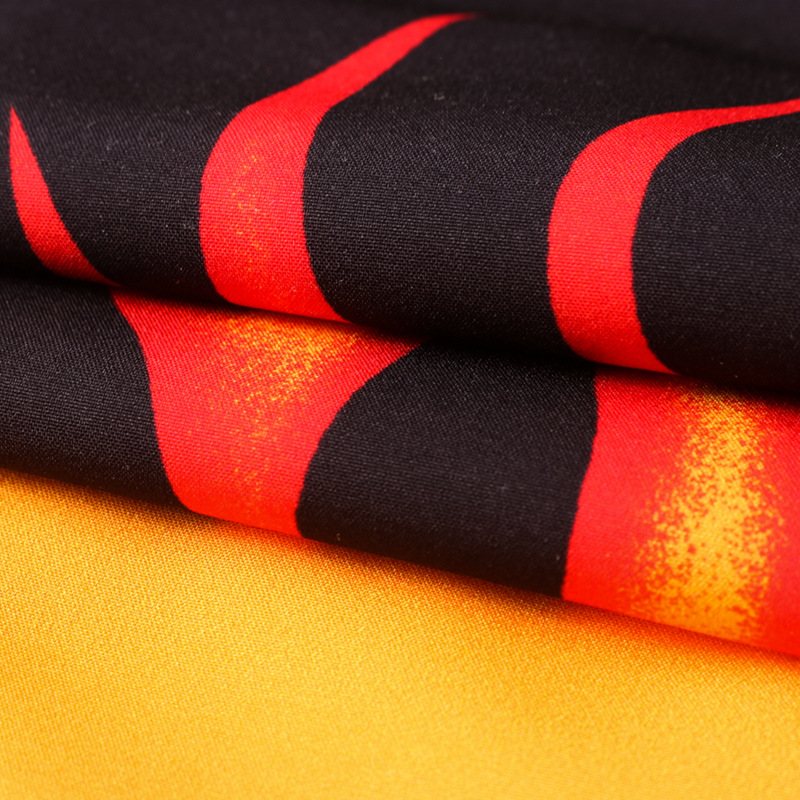 Hombres y mujeres pareja de fábrica de llama directa impresión digital marca de moda calle casual suelta camisa de manga corta entrega de una pieza