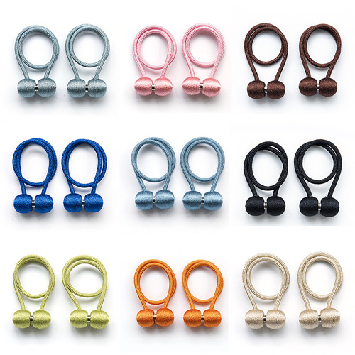 Cross-border supply Oxford earphone style curtain magnetic buckle curtain straps simple punch-free wholesale curtain buckle