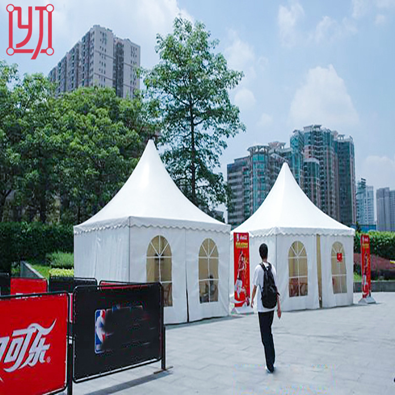 户外遮阳尖顶篷房 可移动锥顶篷房 安检接待帐篷搭建临时活动篷房