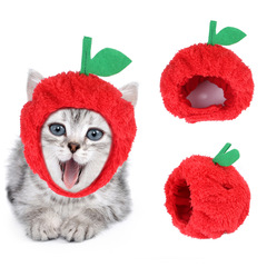 Pet Hat Teddy Bear Costume Apple Headband Cat Costume Hat with Ears Cat Head Cover from Amazon