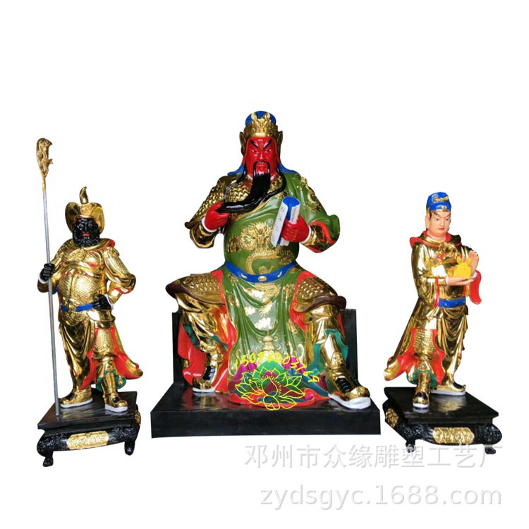 三界伏魔大帝关羽玻璃钢造像 山西夫子关公树脂雕塑神像 现货供应