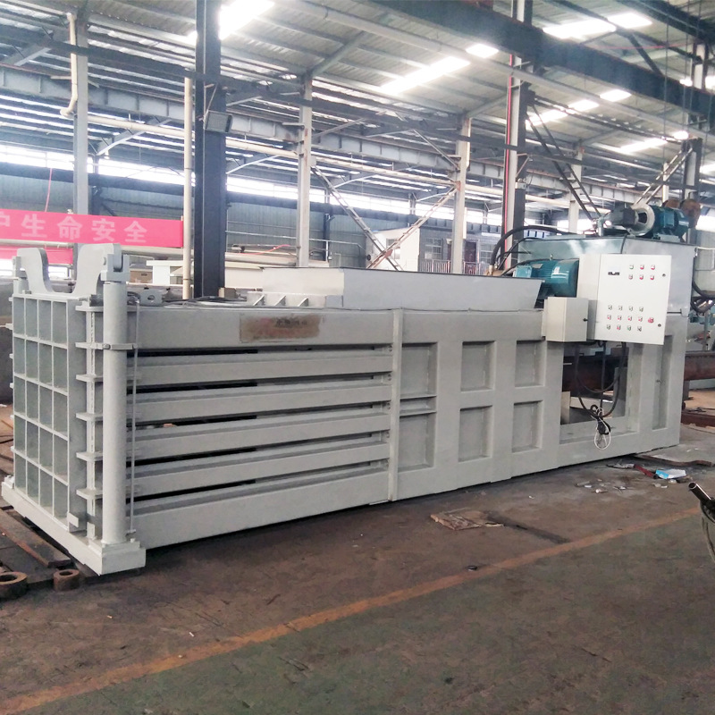 卧式液压半自动废纸打包机 塑料瓶 木屑易拉罐打包机 打包机价格