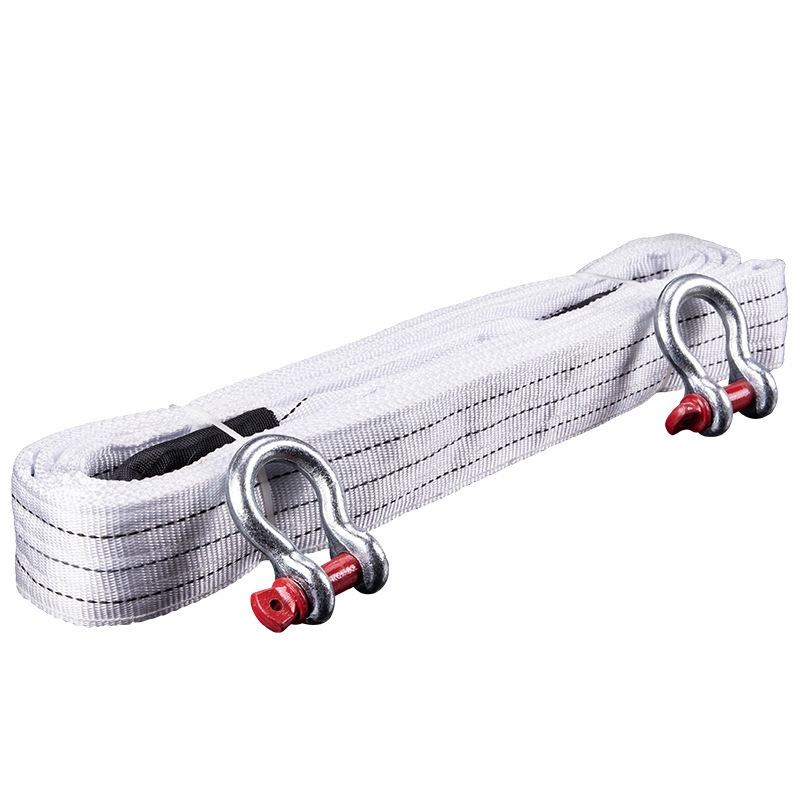 Cuerda de Remolque para Rescate 5m 6t/12t/18t de PES Gancho en U para Vehículo Todoterreno y Remolque image 7