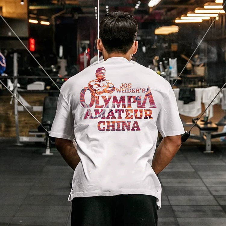 Спортивная хлопковая футболка с коротким рукавом для зала и тренировок, оверсайз, для бега