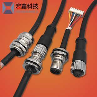 8о��ĸ��ˮ�^���� 2464-24AWG�Դ�� M12-8���Ϻ��ղ��^���L��