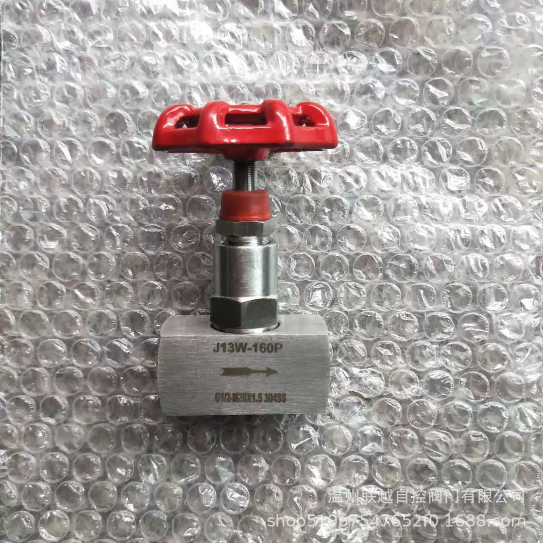Игольчатый клапан J13W-160P с резьбовым соединением игольчатого клапана из нержавеющей стали