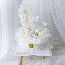 蛋糕装饰INS网红蕾丝围边仙女女神蛋糕装饰鲜花花束蛋糕装饰围边