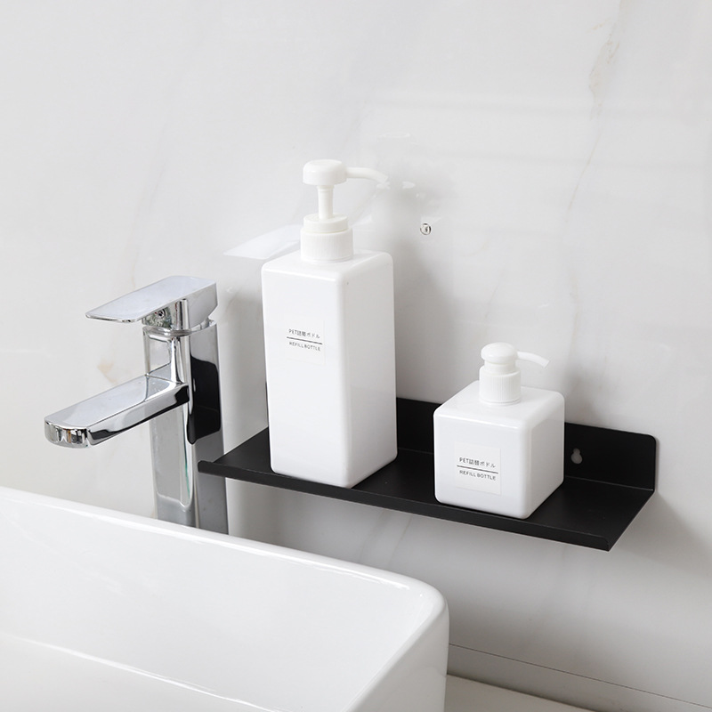 Estante de almacenamiento de lavabo doméstico pasta de inodoro diaria montado en la pared baño sin golpes champú lavado rack de almacenamiento