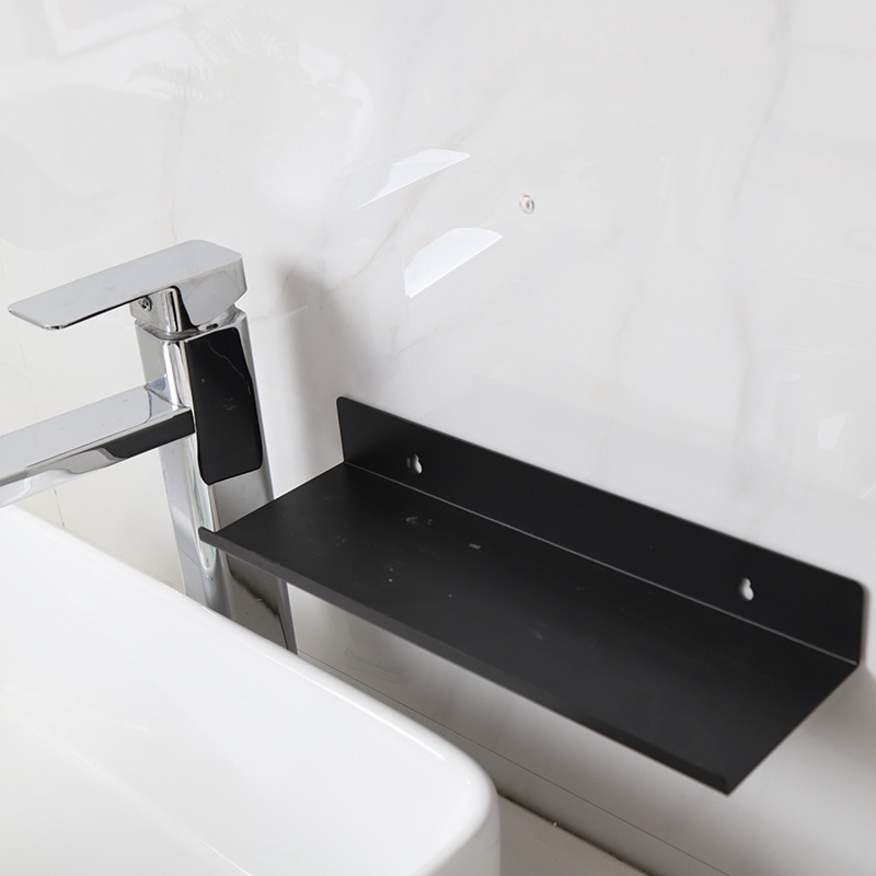 Estante de almacenamiento de lavabo doméstico pasta de inodoro diaria montado en la pared baño sin golpes champú lavado rack de almacenamiento