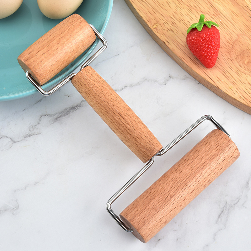 Amazon de doble cabeza de madera de palo de harina de cocina rodillo de la hornada herramienta rodillo Rolling Pin rodillo image 6