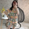 Double short: checkered yellow duck