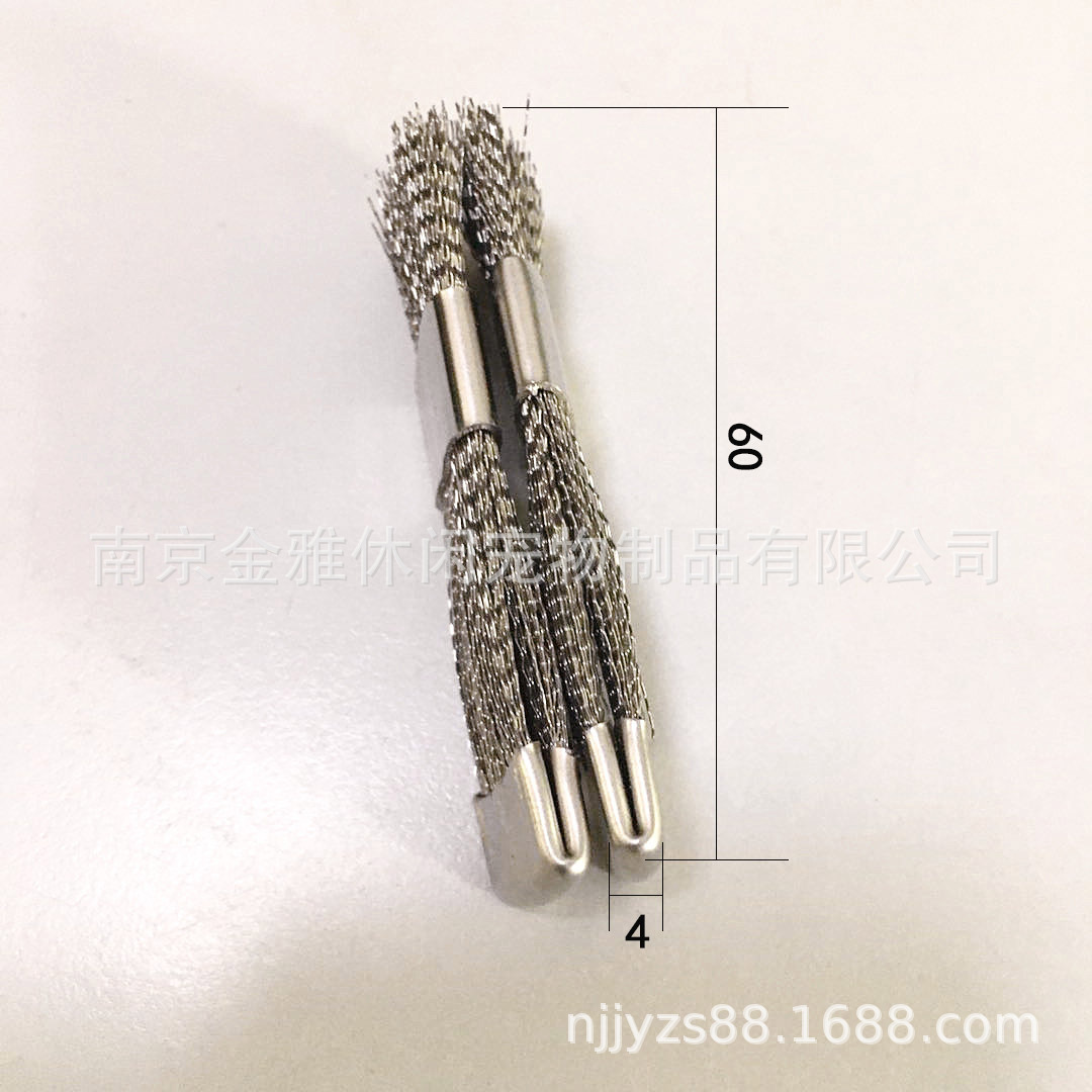 Cepillo de cabeza de molde para uñas, cepillo de alambre de cobre plano, equipo, eliminación de aceite, óxido, polvo, cepillo pequeño, cepillo de limpieza de alambre de cobre, juego de uñas