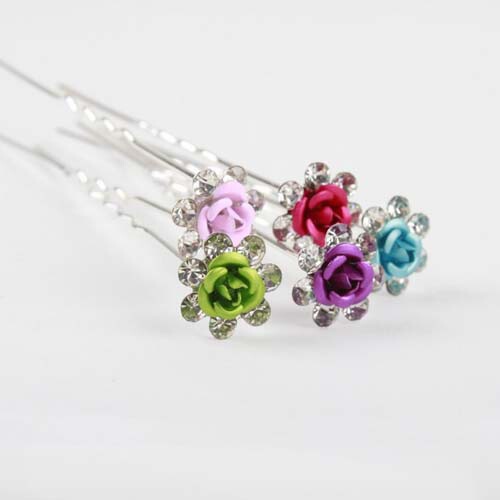 Hairpin new style hairpin U-shaped pearl set hairpin plate hair fork bride wedding braided hair headdress