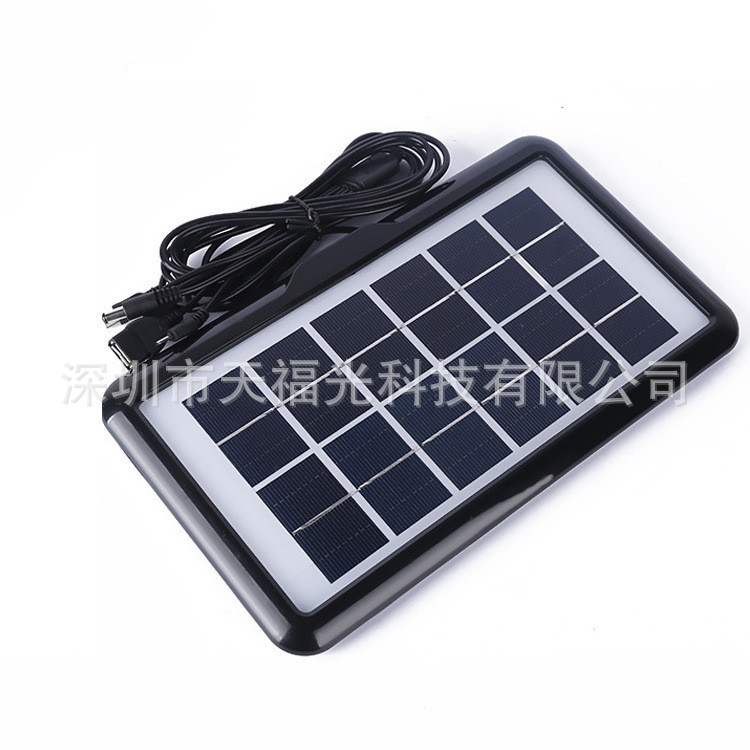 6V-3W塑胶边框风扇太阳能电池板（电压可订9V）