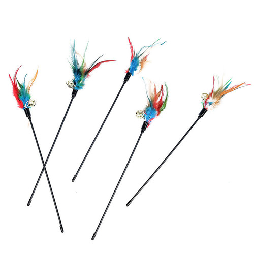 50CM Multicolor Cat Wands Direct Factory Supply Cross-border Cat Toys Cat Wands Stable Supply