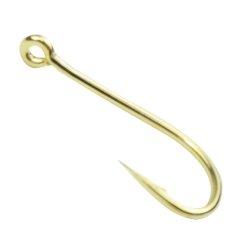 Tube sleeve hook, gold sleeve fish hook, looped, barbed, long handle, bulk small crucian carp hook, Luya white strip horse mouth hook