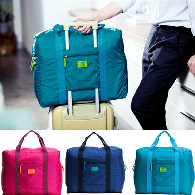 Spot Korean waterproof nylon folding travel storage bag travel storage bag men's and women's clothes finishing bag Spot Korean waterproof nylon folding travel storage bag travel storage bag men's and women's clothes finishing bag