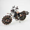 Retro motorcycle, car model, metal jewelry, antique creative decorations, creative gift