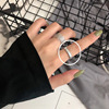 Retro one size ring, Japanese and Korean, simple and elegant design, on index finger, internet celebrity