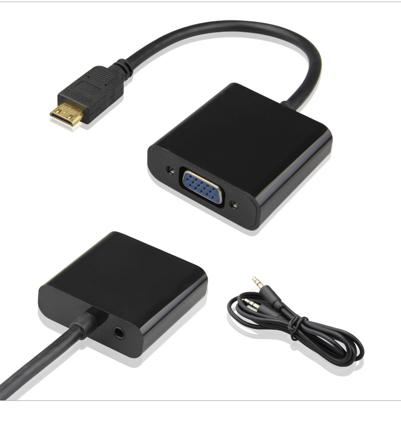 Mini audio HDMI negro