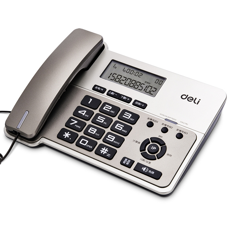 Wholesale of Deli 796 telephones for home, office, and commercial use, corded landline phones.