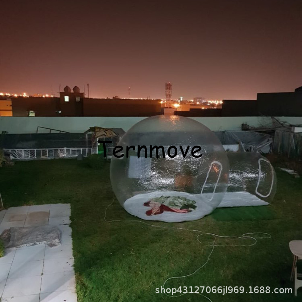 充气帐篷户外露营星空帐篷景区度假屋透明泡泡屋山庄酒店餐饮路引