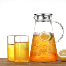 可加热高硼硅大三角玻璃冷水壶 家用果汁壶办公室凉白开水壶扎壶