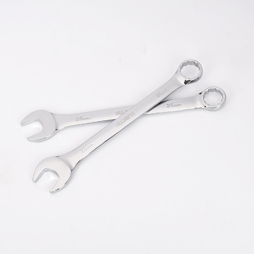 Wholesale mirror plum blossom dual-purpose wrench double-ended wrench open-ended plum blossom manual wrench set dual-purpose wrench