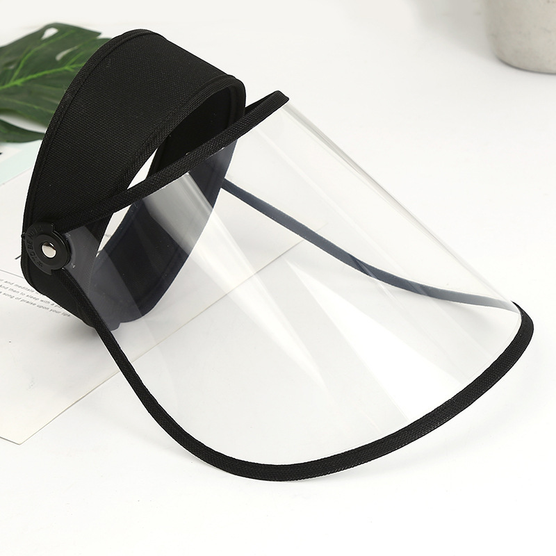 Kitchen Oil-Proof Face Shield with Large Brim, Unisex Rain Hat, Windproof Mask, Dual Protection, Open-Top Hat, Transparent Kitchen Oil-Proof Face Shield with Large Brim, Unisex Rain Hat, Windproof Mask, Dual Protection, Open-Top Hat, Transparent