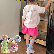 Plusox 新品洛丽塔交叉绑带童袜女夏ins吸睛潮袜 小腿袜 中筒袜